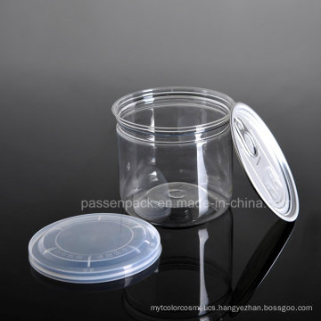 Pet Plastic Food Packaging Jar with Aluminum Eoe Lid (PPC-CSRN-024)